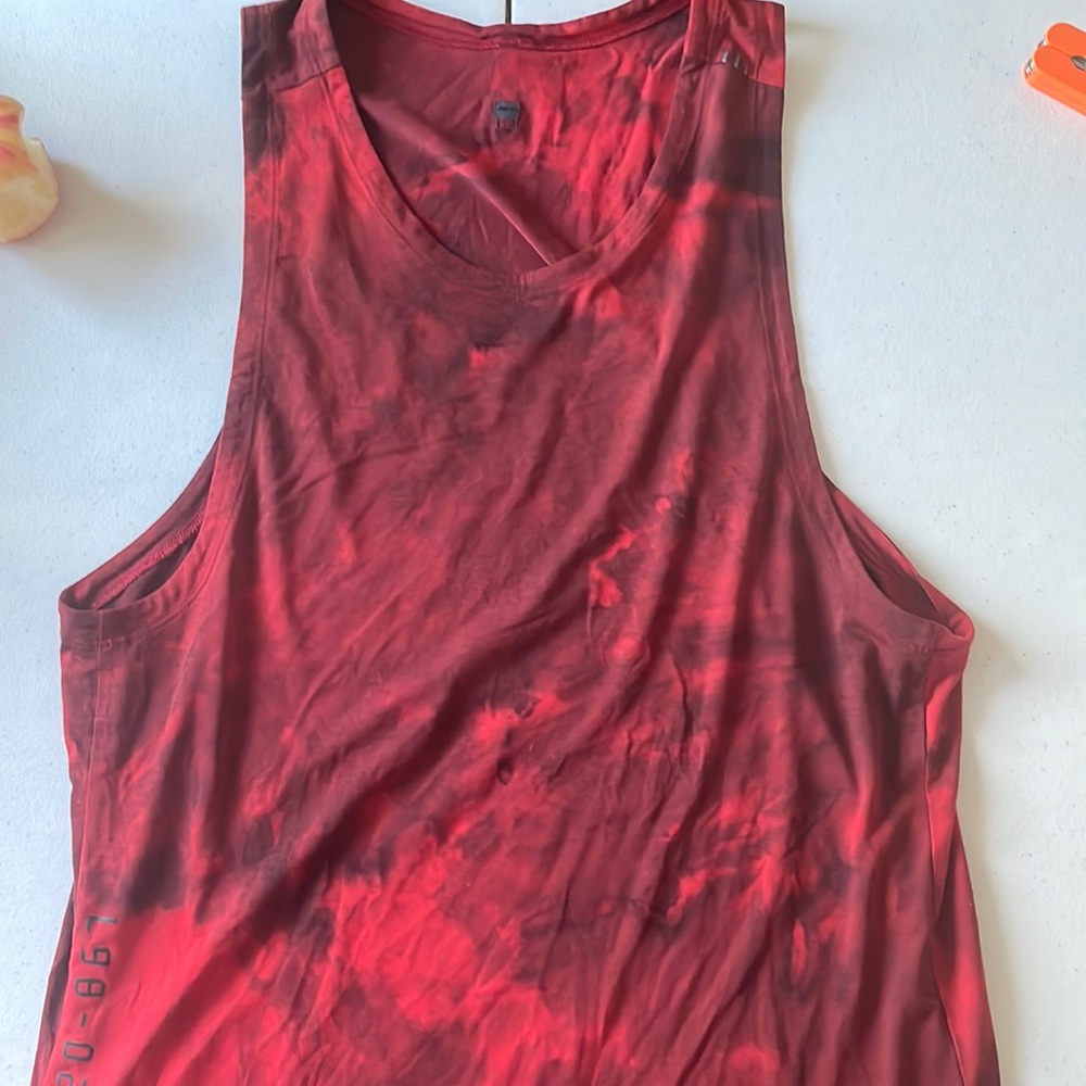 Always Agile Tank Top, Tidal Dye Grenadine Red Cassis
